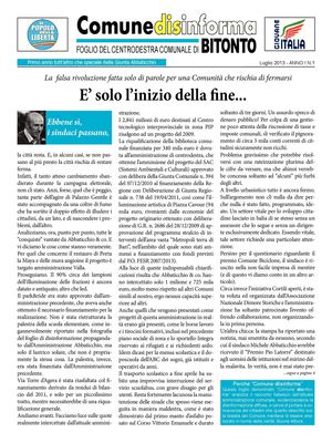 PdL Bitonto. Ecco “Comune Disinforma”, il foglio che smaschera i “trucchi” di Abbaticchio &Co