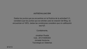 AUTOEVALUACION