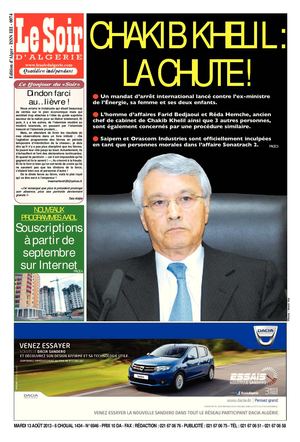 LE SOIR D ALGERIE DU 13.08.2013