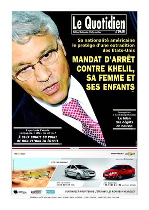 LE QUOTIDIEN D ORAN DU 13.08.2013