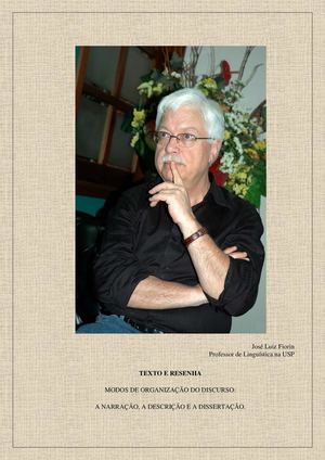 Modos de Organização do discurso.