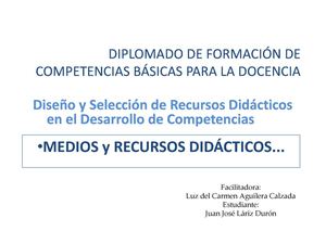 medios y recursos didácticos ESQUEMA