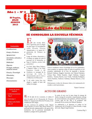 Periódico Escolar El Legado de Vélaz 