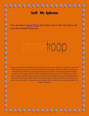 Phone Troop | Sell your iPhone, Broken iPhone, or Used iPhone