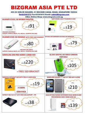 Bizgram Hari Raya and National Day 2013 Promotions NDP Singapore