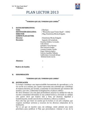 PLAN LECTOR 2013jtomis stack. PDF