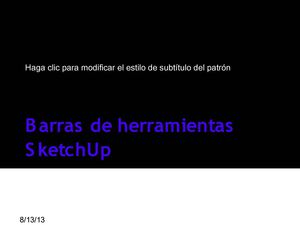 Barras De Herramientas De SKETCHUP