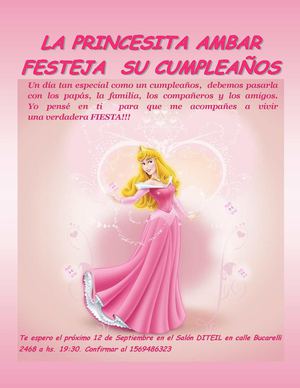TARJETA INVITACIÓN DE CUMPLEAÑOS 