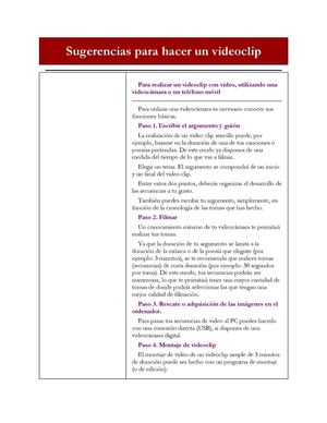Sugerencias para hacer un videoclip