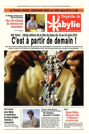 La Depeche de Kabylie du 15.08.2013