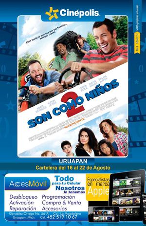 CARTELERA CINEPOLIS URUAPAN SEM 33