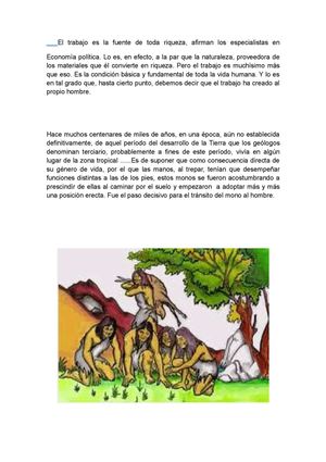 La importancia del trabajo en el hombre mono