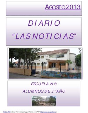 DIARIO LAS NOTICIAS 3°AÑO