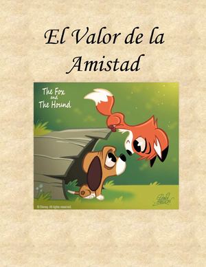 El Valor de la Amistad con dobujos fondo