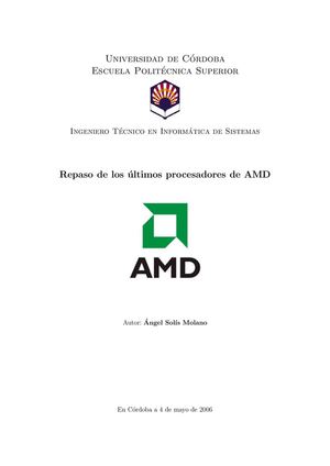 Repaso de los ultimos procesadores de AMD