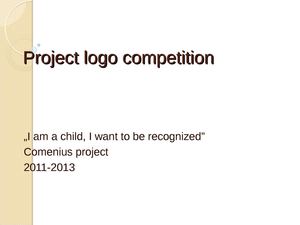 Comenius logo competiton