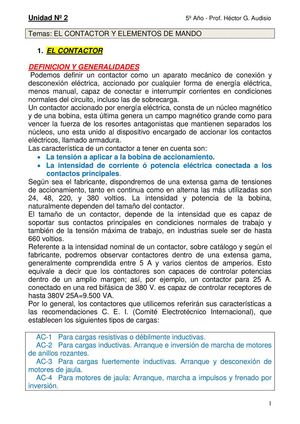 contactores, rele tremico y equipos de maniobra 5 op y mant