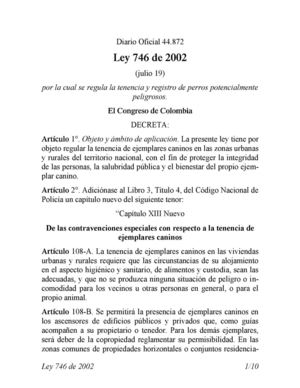 Ley 746 2002