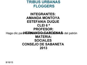 SUBCULTURA LOS FLOGGERS