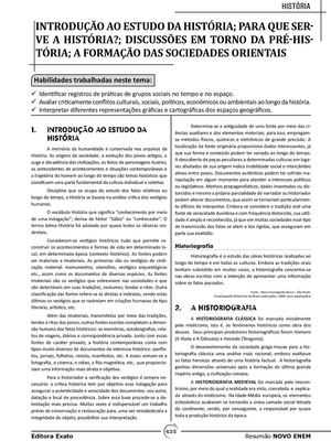 Introdução ao estudo da História - para que serve a história - Discussoes em torno da pré-historia - a formação das sociedades orientais
