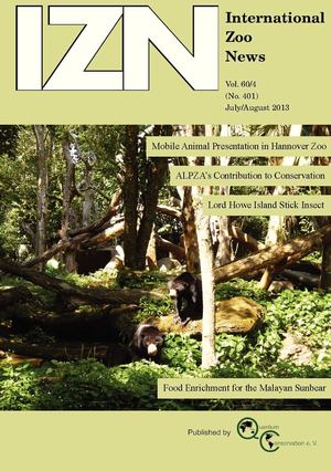 International Zoo News Vol. 60 No. 4, July/August 2013