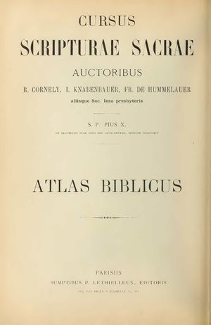 Atlas biblicus text Hagen Martino, 1907