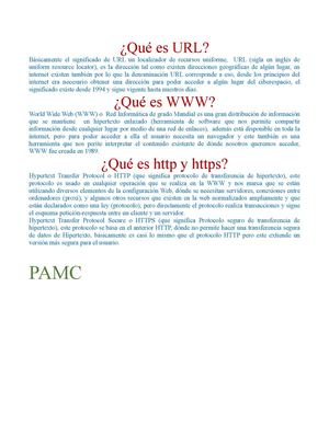 ¿Qué es URL, WWW, HTTP y HTTPS?