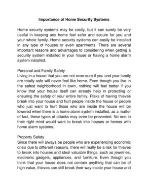 Importance of Home Security Systems