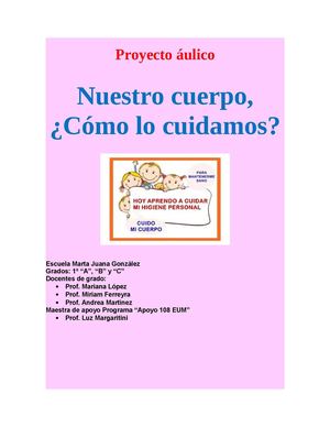 PROYECTO Nuestro Cuerpo