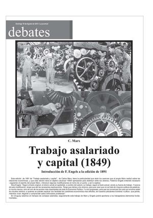 Trabajo asalariado y capital (1849) C. Marx