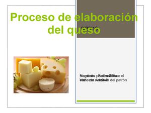 Proceso de elaboración del queso