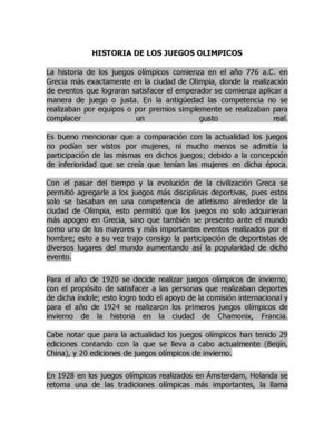 Historia de los juegos olimpicos