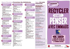 Recycler, il faut y penser, avec Emmaüs 