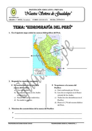 Hidrografía del Perú