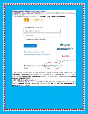 pasoso para crear un correo electronico en hotmail