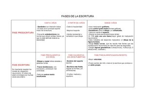 FASES DE LA ESCRITURA