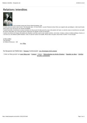 TIERY B. / TIERY BOURQUIN / BOUQUINER.NET