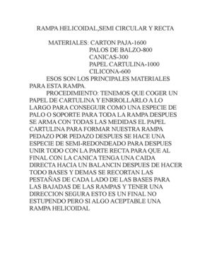 RAMPA HELICOIDAL