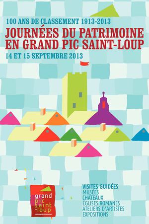 Programme des Journées du Patrimoine 2013 - Communauté de communes du Grand Pic Saint-Loup