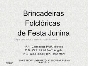 Brincadeiras Folcloóricas
