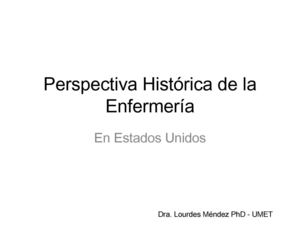 Nurs.105 Perspectiva Historica