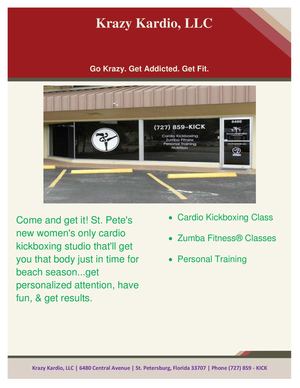 Achieve your fitness goals with KrazyKardiofitness classes in St Petersburg, FL