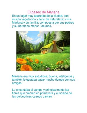 Cuento: El paseo de Mariana