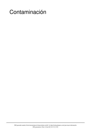 La Contaminación 
