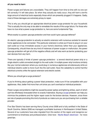 Everything You Need To Know About Your House And Surge Safety
