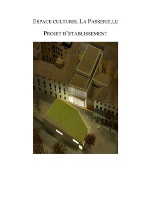 la passerelle - projet d'établissement