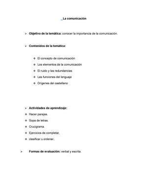 La comunicacion