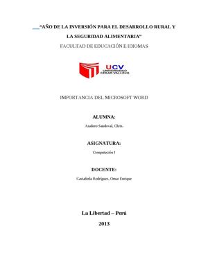 importancia del microsoft word 