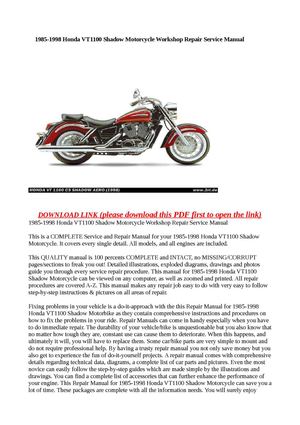 honda shadow 1100 wiring diagram free download
