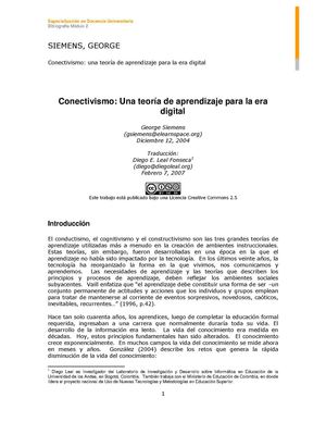 Siemens - conectivismo